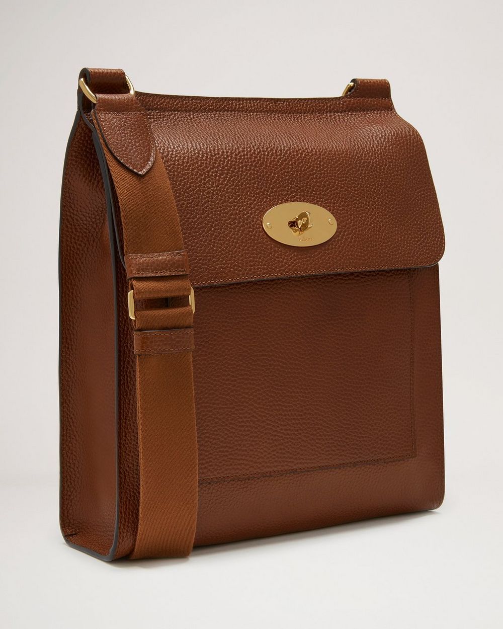 Antony Messenger Oak Natural Grain Leather Women Mulberry