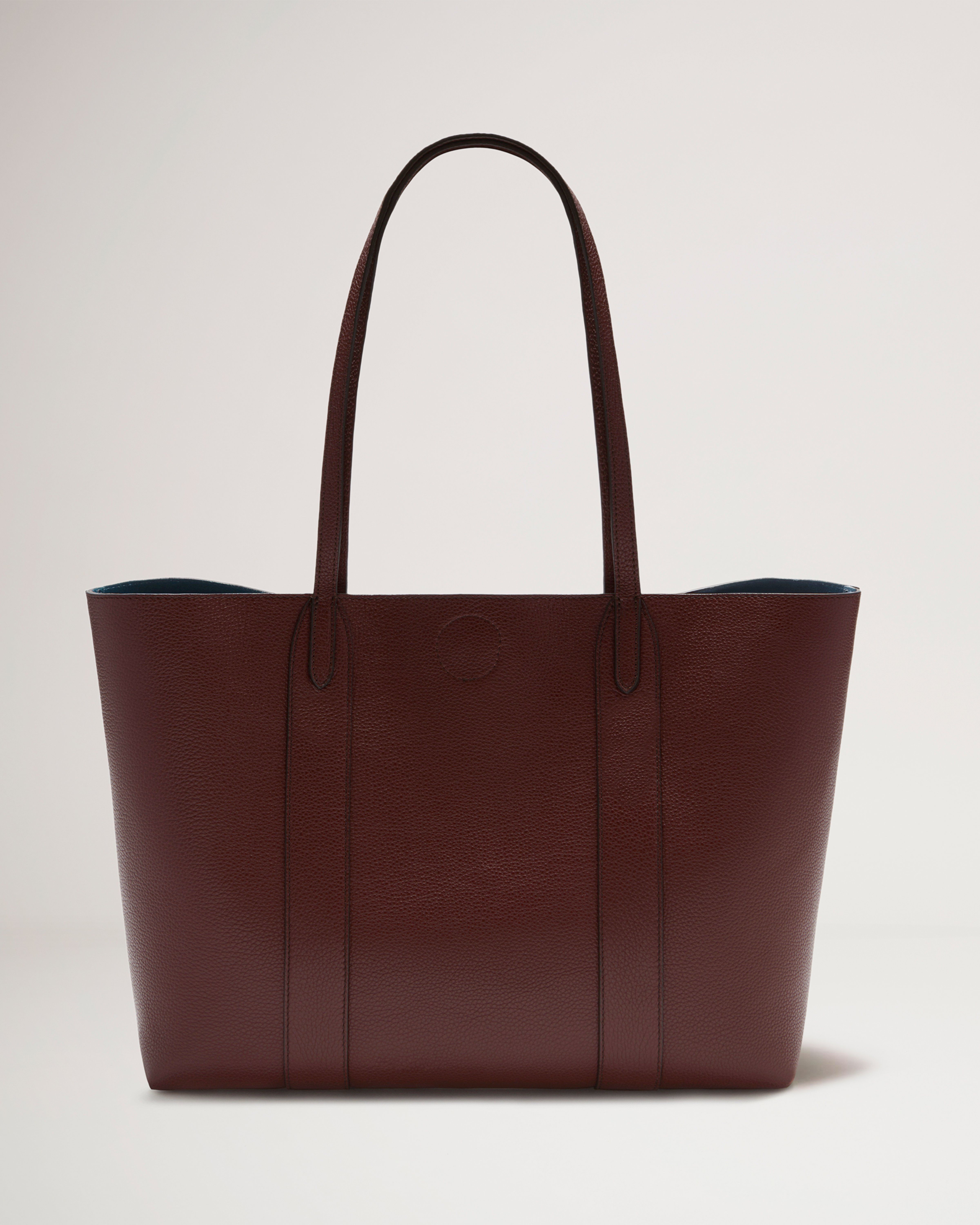 Bayswater Tote Leder mit klassischer Narbung in Burgunderrot Damen Mulberry