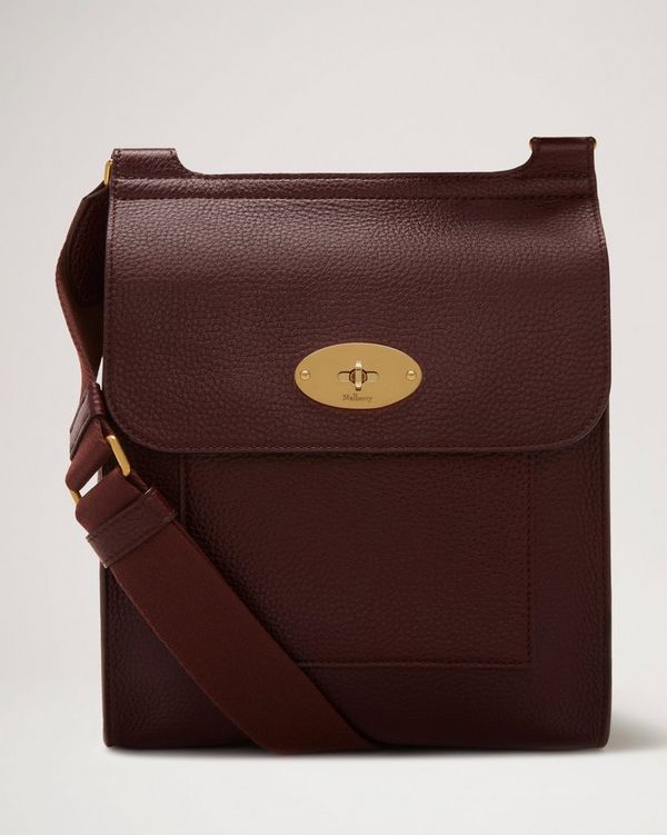 Antony Oxblood Small Classic Grain Men Mulberry