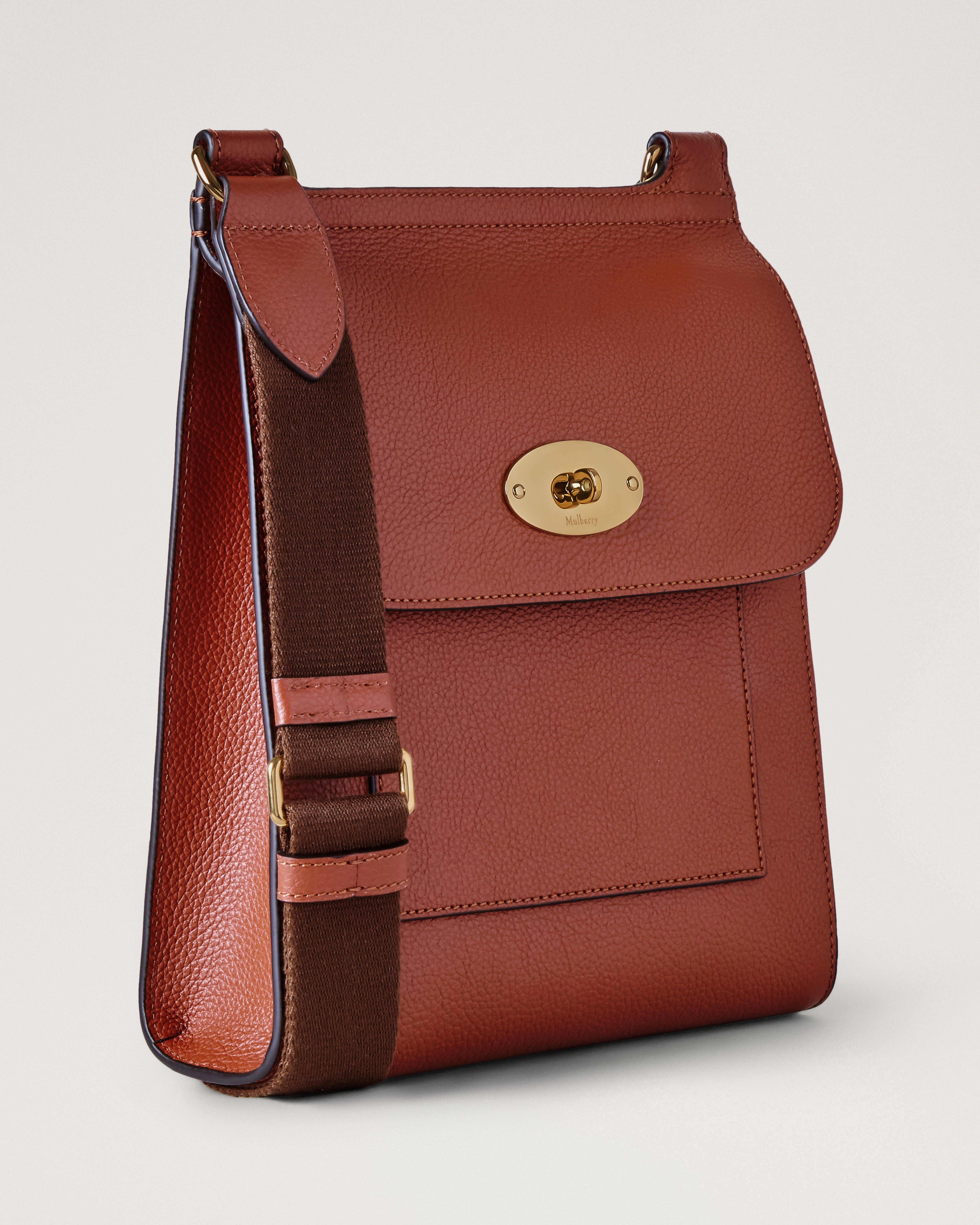 Mulberry Antony Rust Small Classic Grain Women