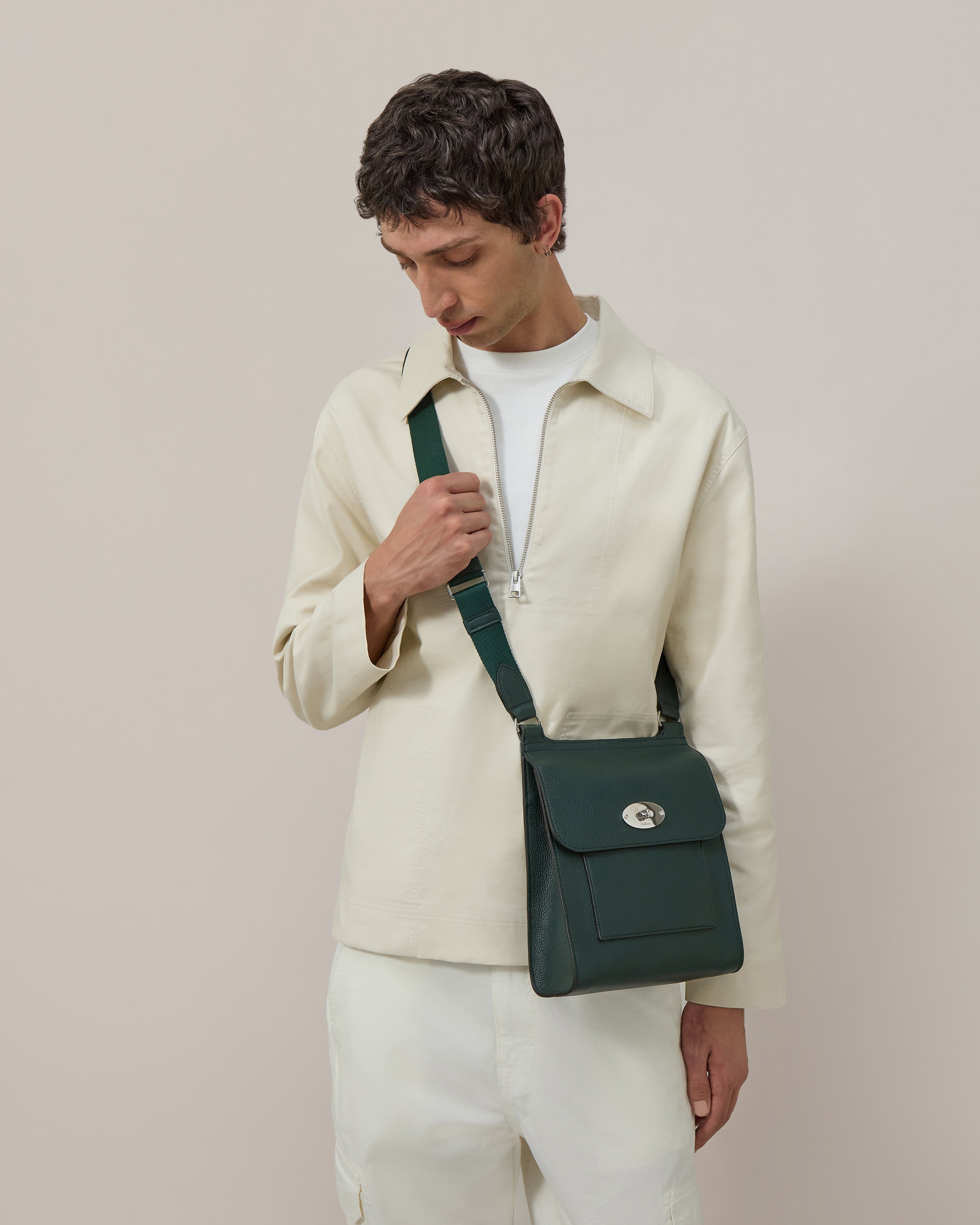 Antony Feine klassische Narbung in Mulberry Grun Herren Mulberry