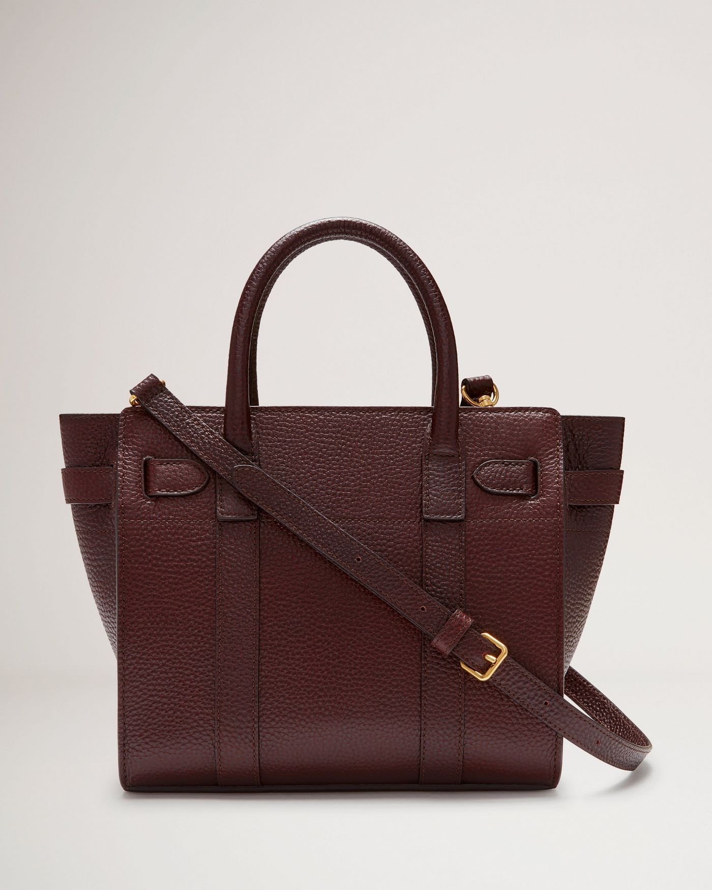 Mini Zipped Bayswater | Oxblood Small Classic Grain | Women | Mulberry