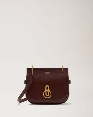 Small Amberley Satchel Black Small Classic Grain Women Mulberry
