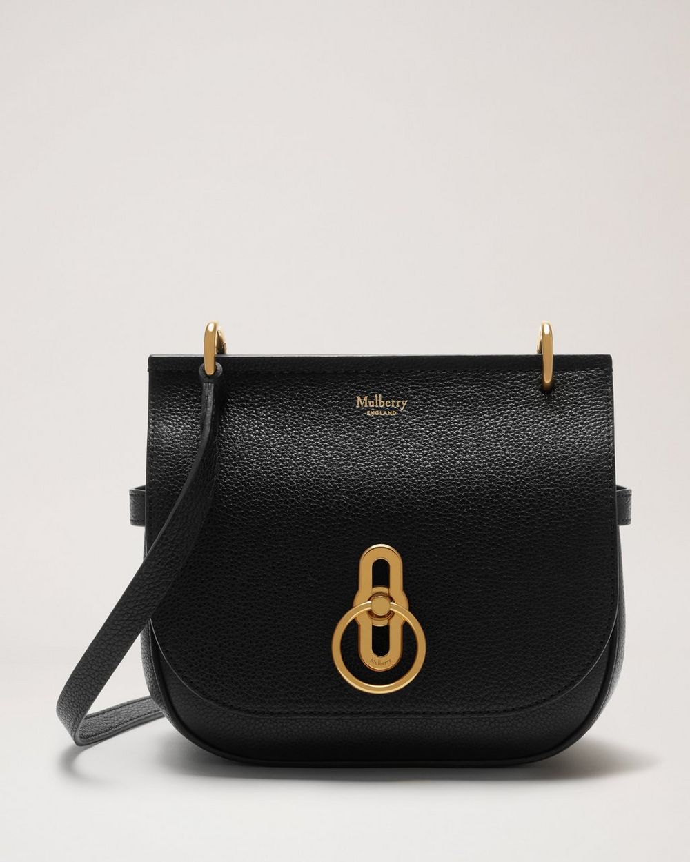 Small Amberley Satchel Black Small Classic Grain Women Mulberry