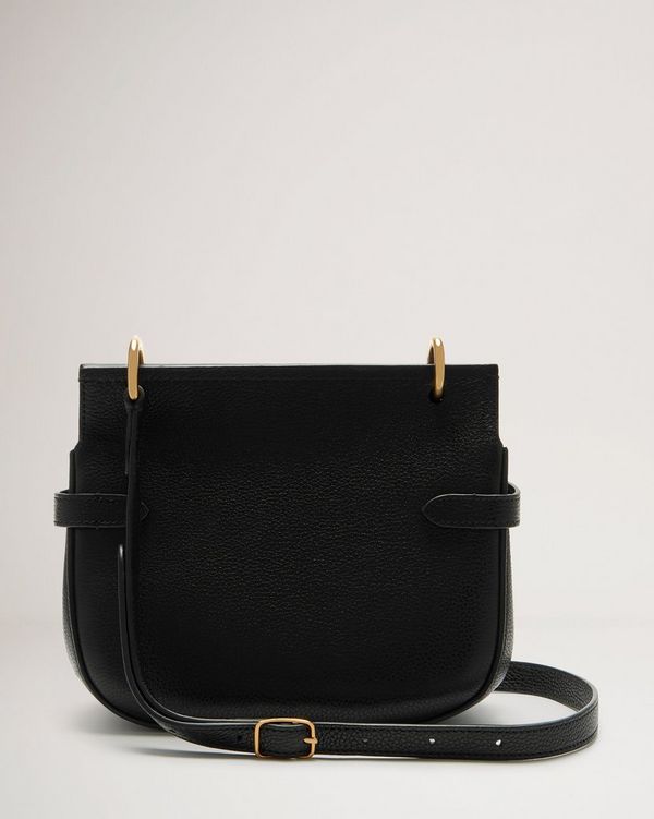 Small Amberley Satchel Black Small Classic Grain Women Mulberry