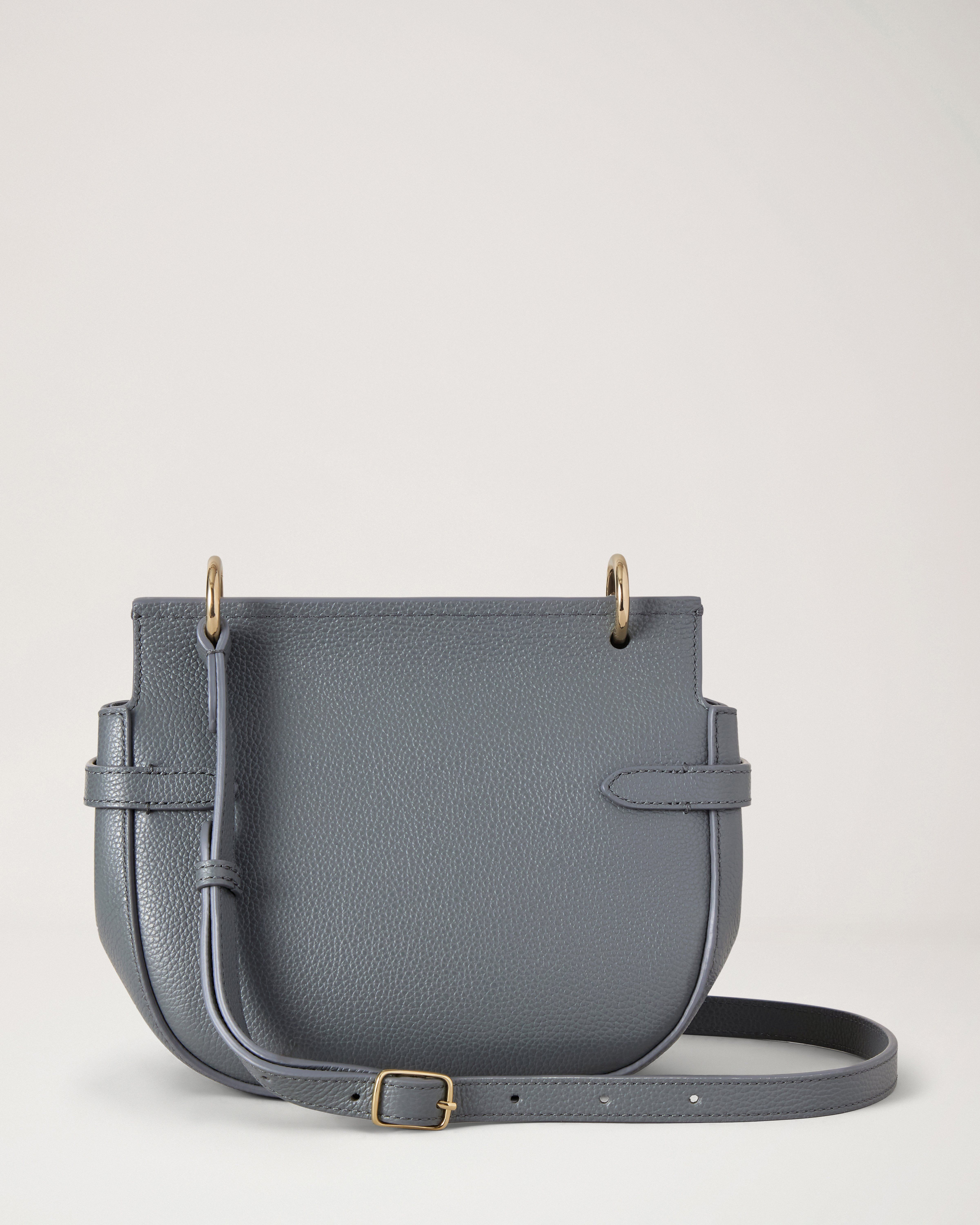 Mulberry | Small Amberley Satchel | Foggy Grey Small Classic Grain