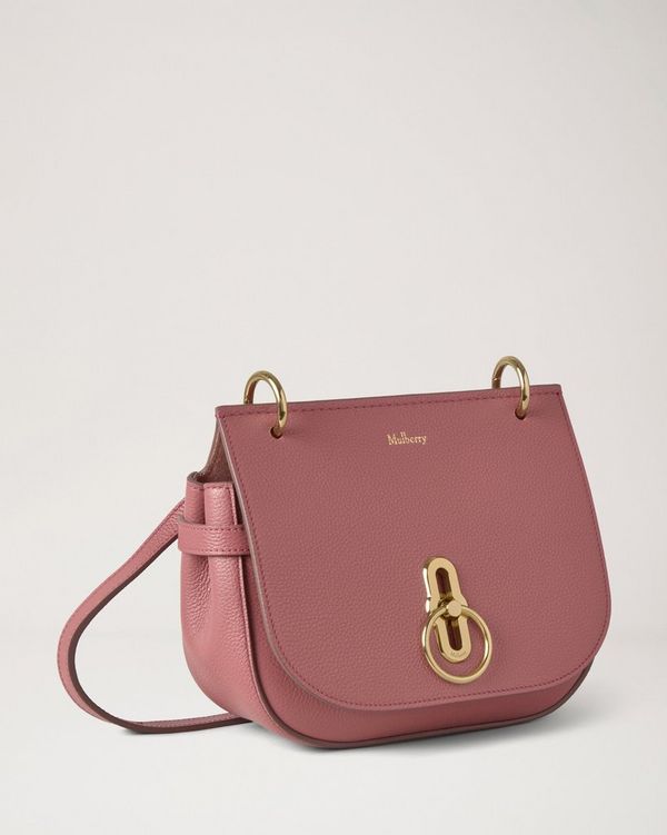 Mulberry | Small Amberley Satchel | Pink Scrumpy Small Classic Grain