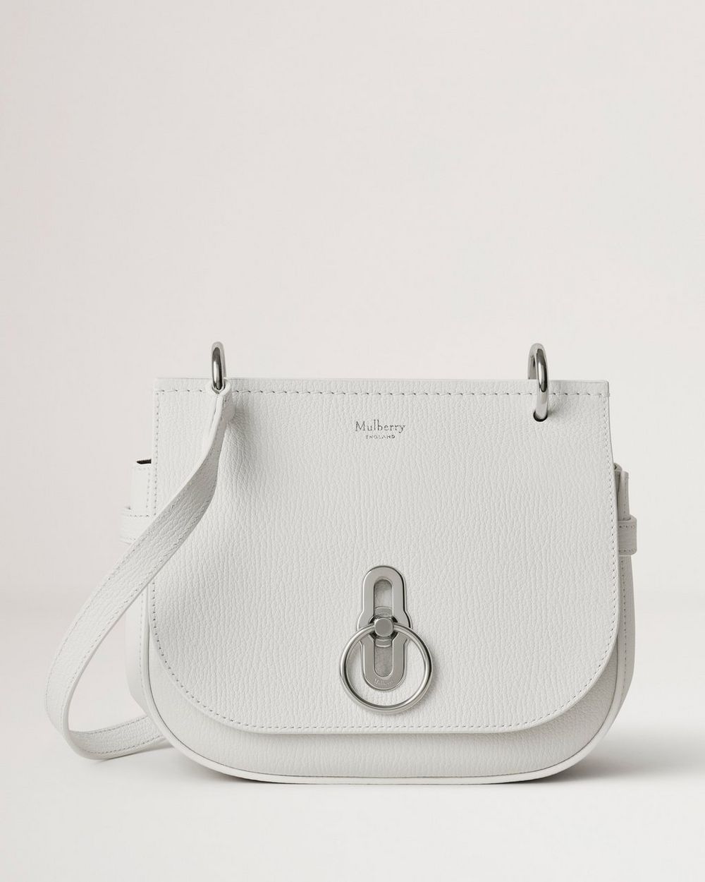 Small Amberley Satchel White Small Classic Grain Women Mulberry