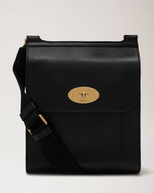 Mulberry, Bags, Vintage Mulberry Antony Leather Crossbody Messenger Bag  Flap Bag Black Unisex