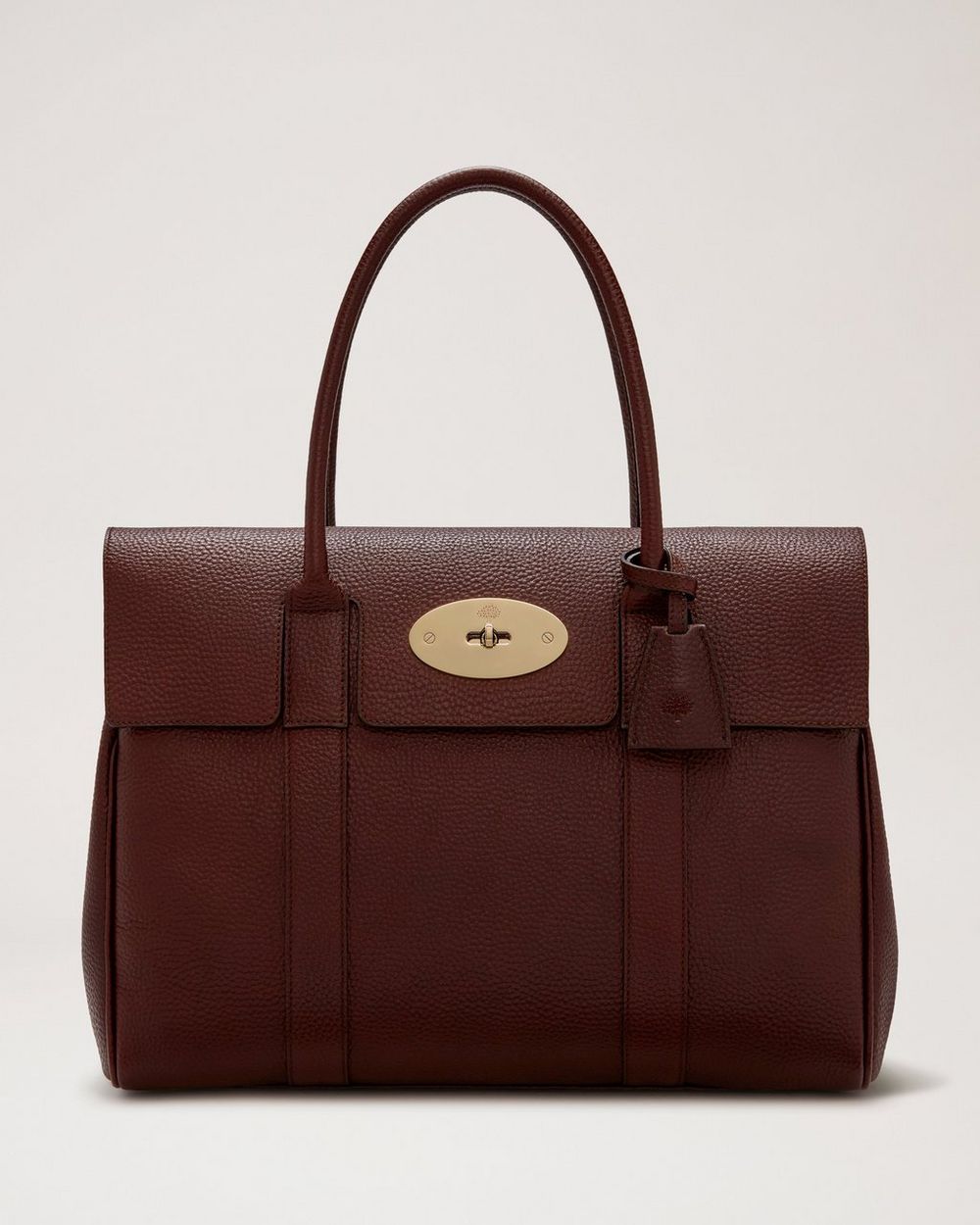 Bayswater Oxblood Natural Grain Leather Bayswater Mulberry