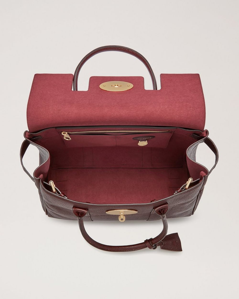 Bayswater Oxblood Natural Grain Leather Bayswater Mulberry