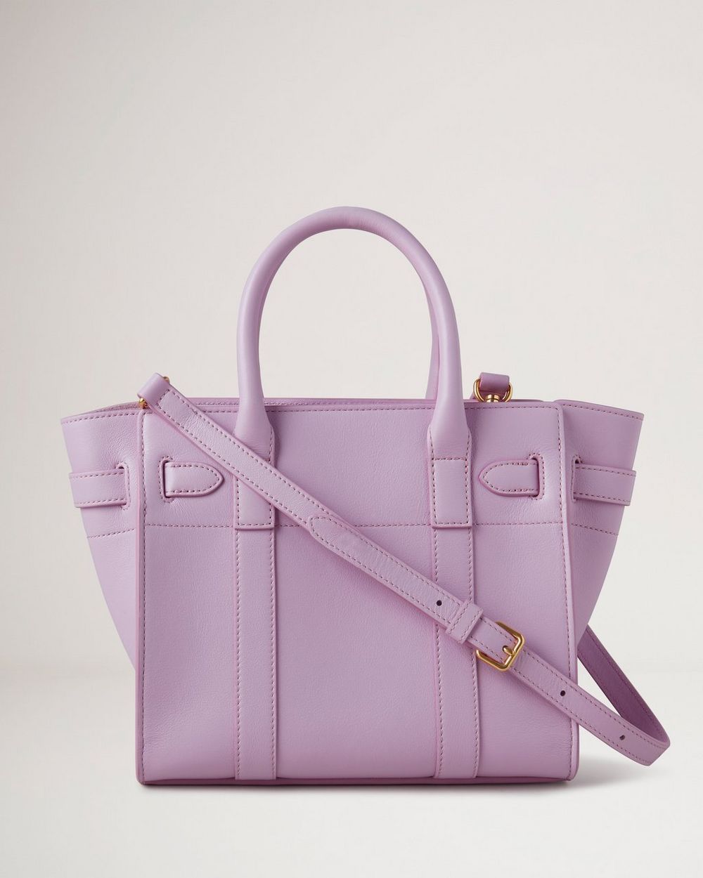 Mini Zipped Bayswater | Lilac Blossom Silky Calf | Women | Mulberry