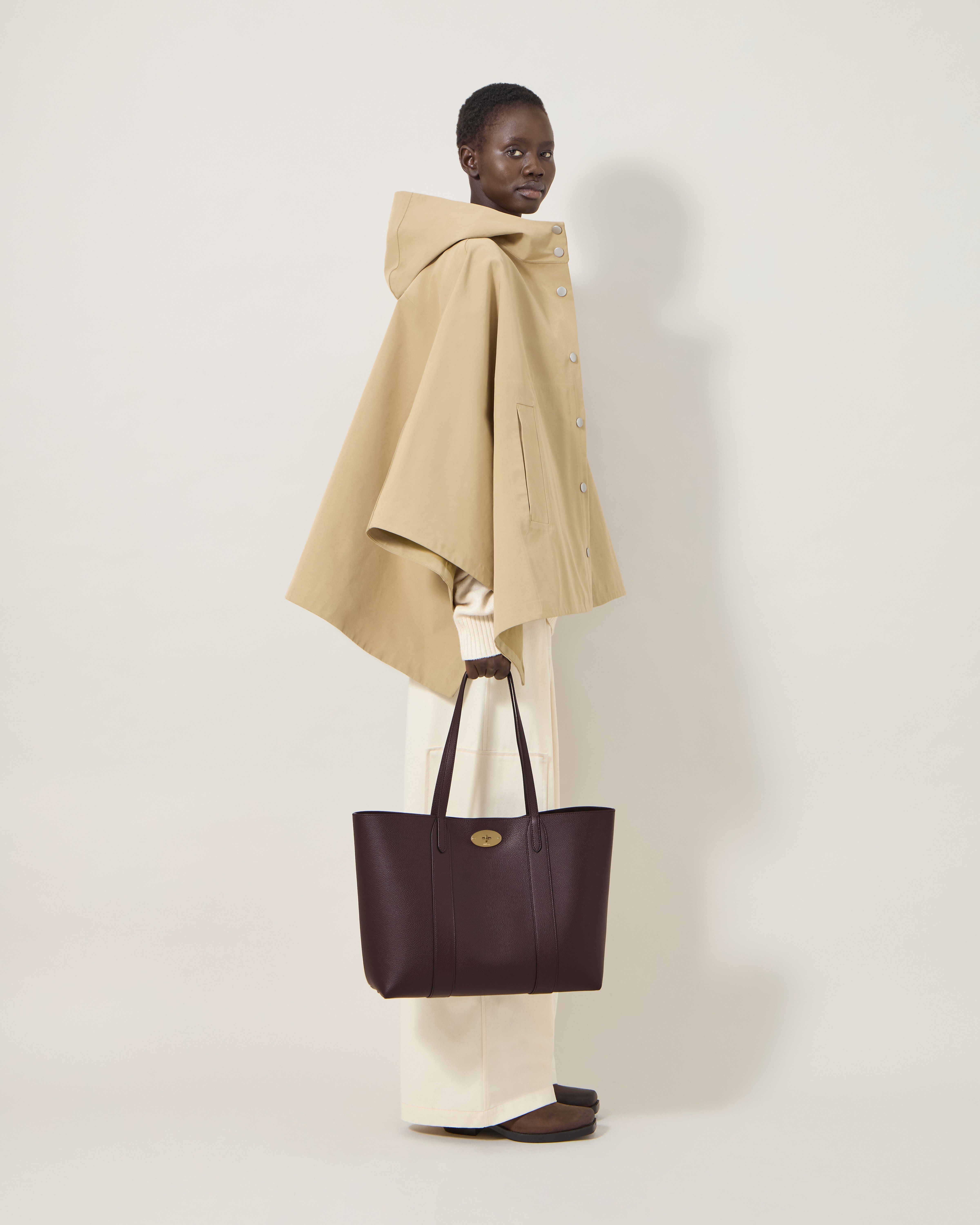 【美品】マルベリー ベイズウォーター トートバッグ　ターンロック レザー 保存袋 Mulberry | ベイズウォーター トート | エボニー スモール クラシック