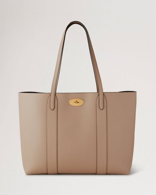 Mulberry | Bayswater Tote | Maple & Navy Small Classic Grain with