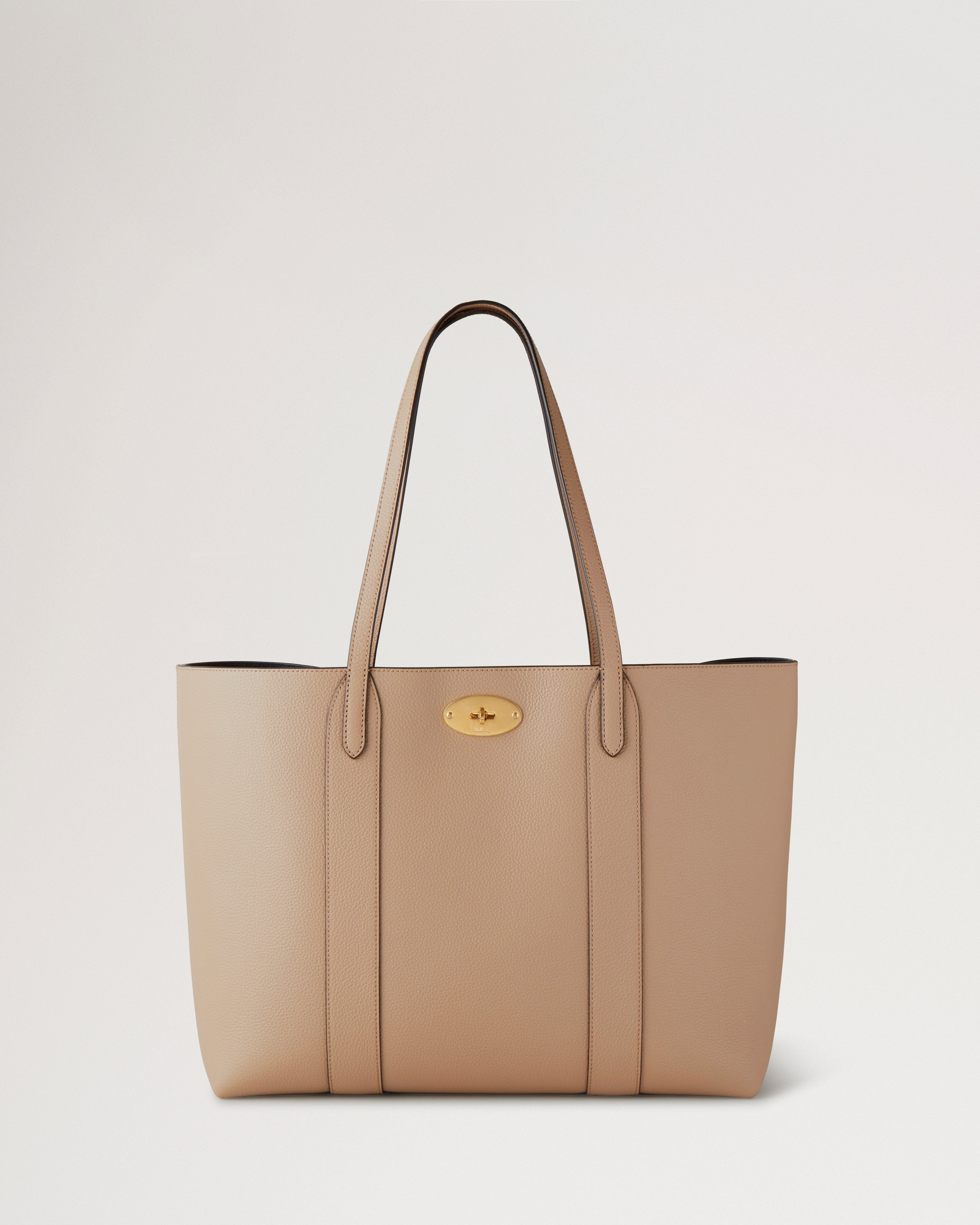 Mulberry beige bayswater pebbled leather bag deals