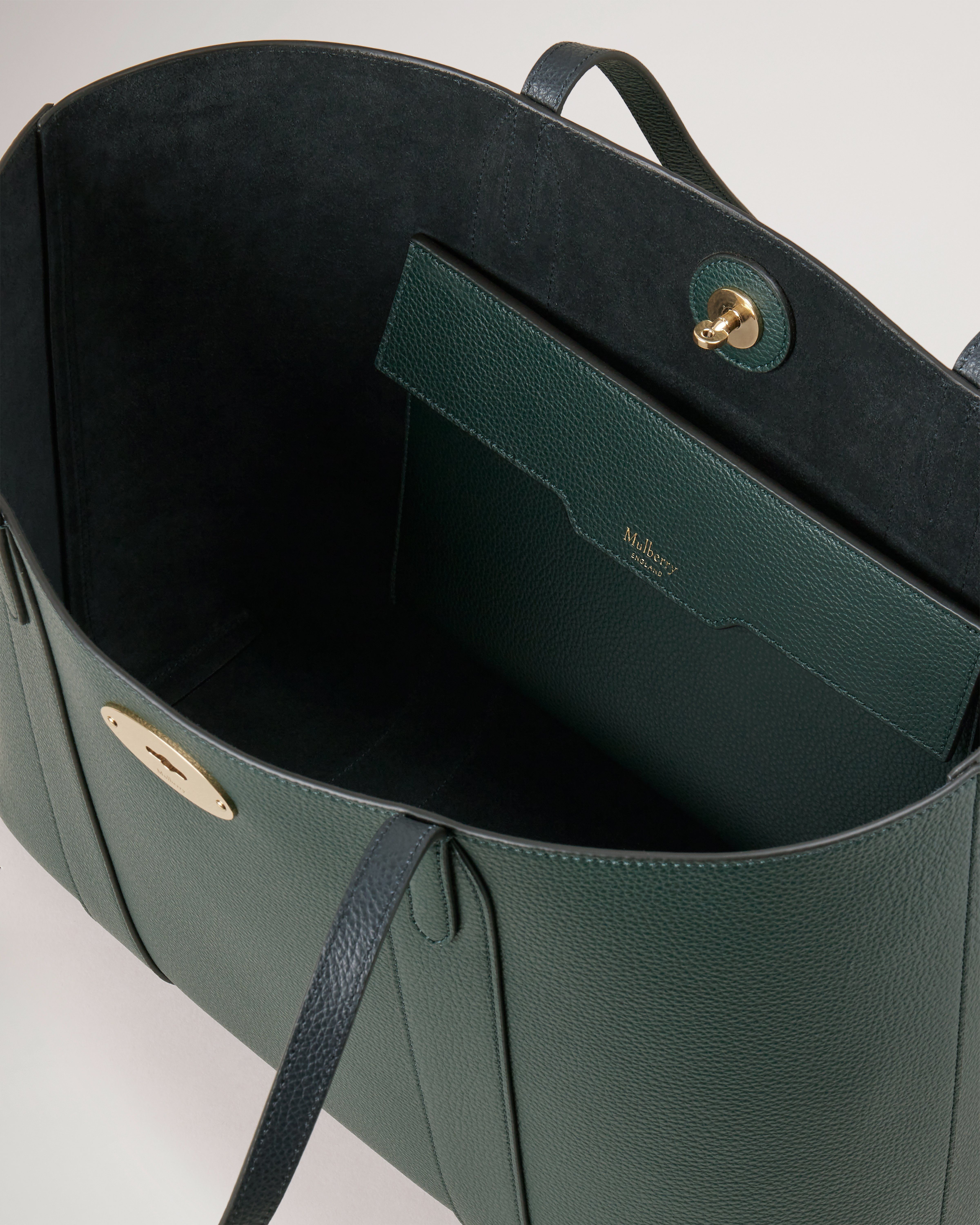 Bayswater Tote | Mulberry Green Small Classic Grain | Bayswater | Mulberry