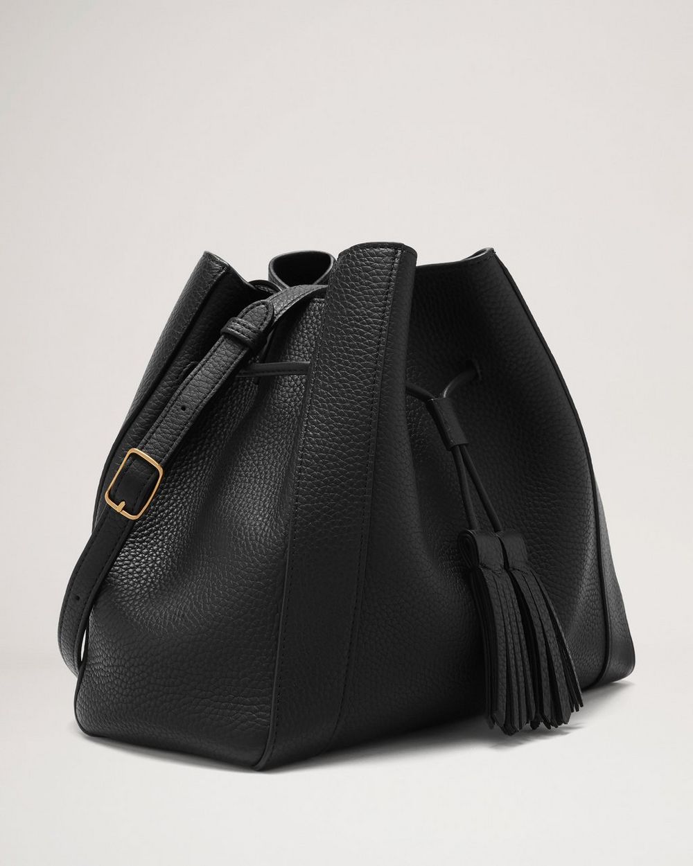 Small Millie Tote | Black Heavy Grain | Women | Mulberry