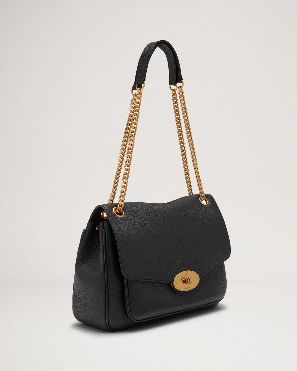 Darley Shoulder Bag Black Heavy Grain Women Mulberry