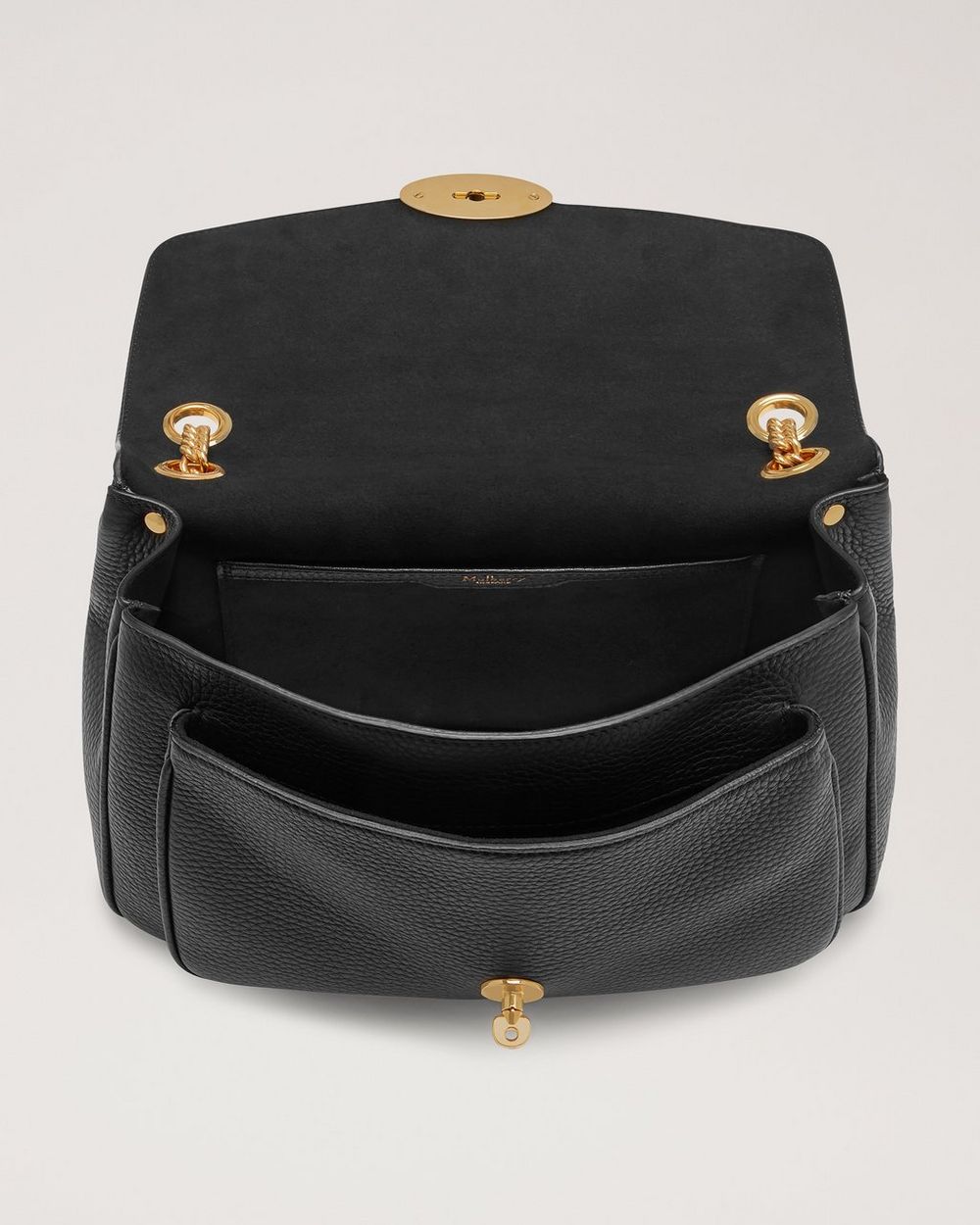 Darley Shoulder Bag Black Heavy Grain Women Mulberry