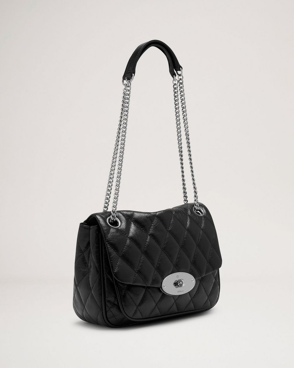 mulberry black quilted darley