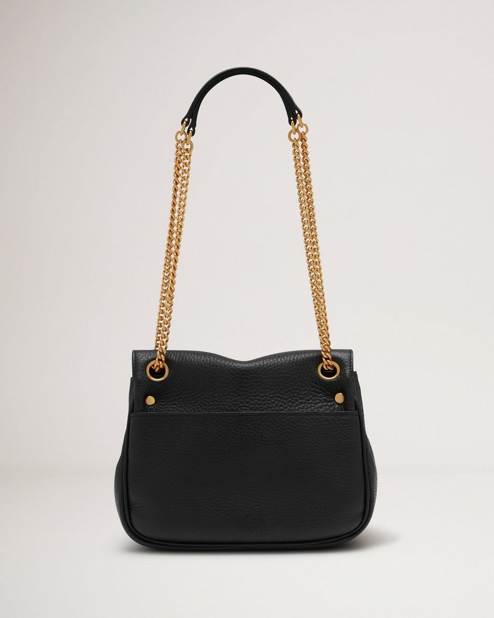 Small Darley Shoulder Bag Black Heavy Grain Women Mulberry