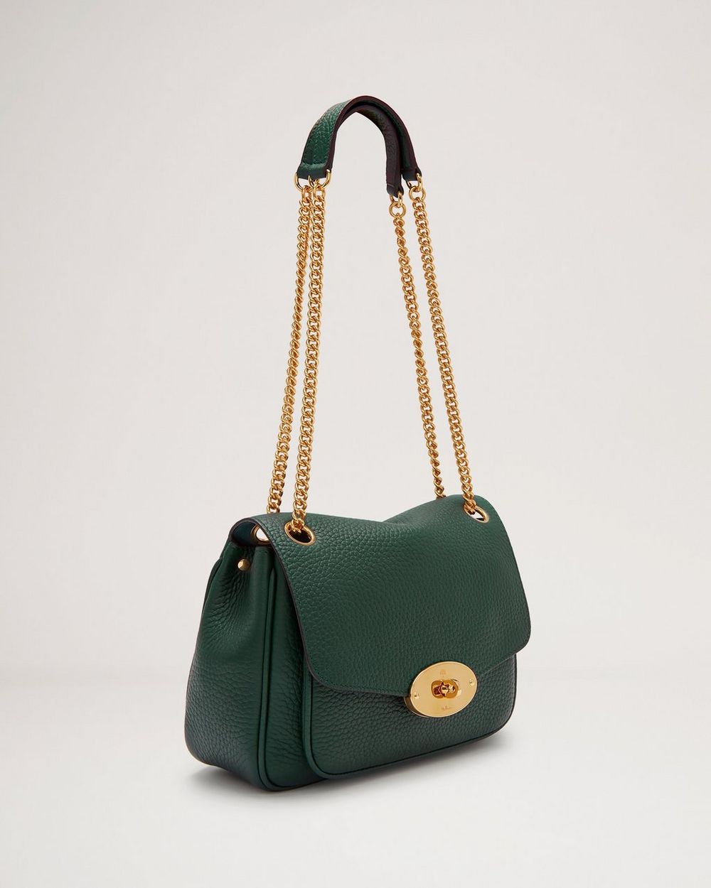 Small Darley Shoulder Bag Mulberry Green Heavy Grain Women Mulberry