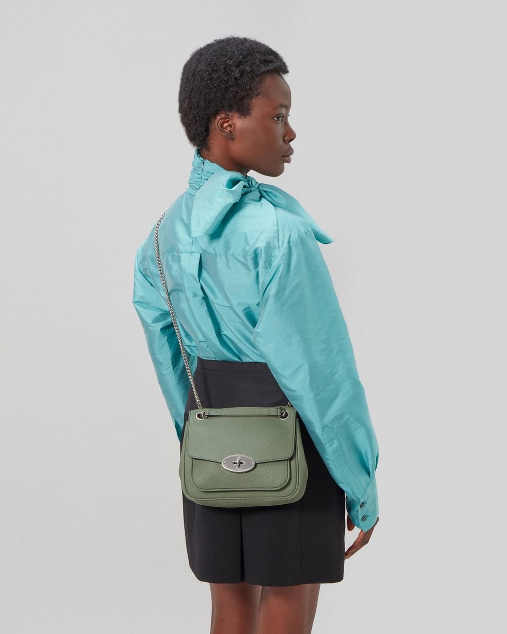 Small Darley Shoulder Bag Cambridge Green Heavy Grain Sustainable