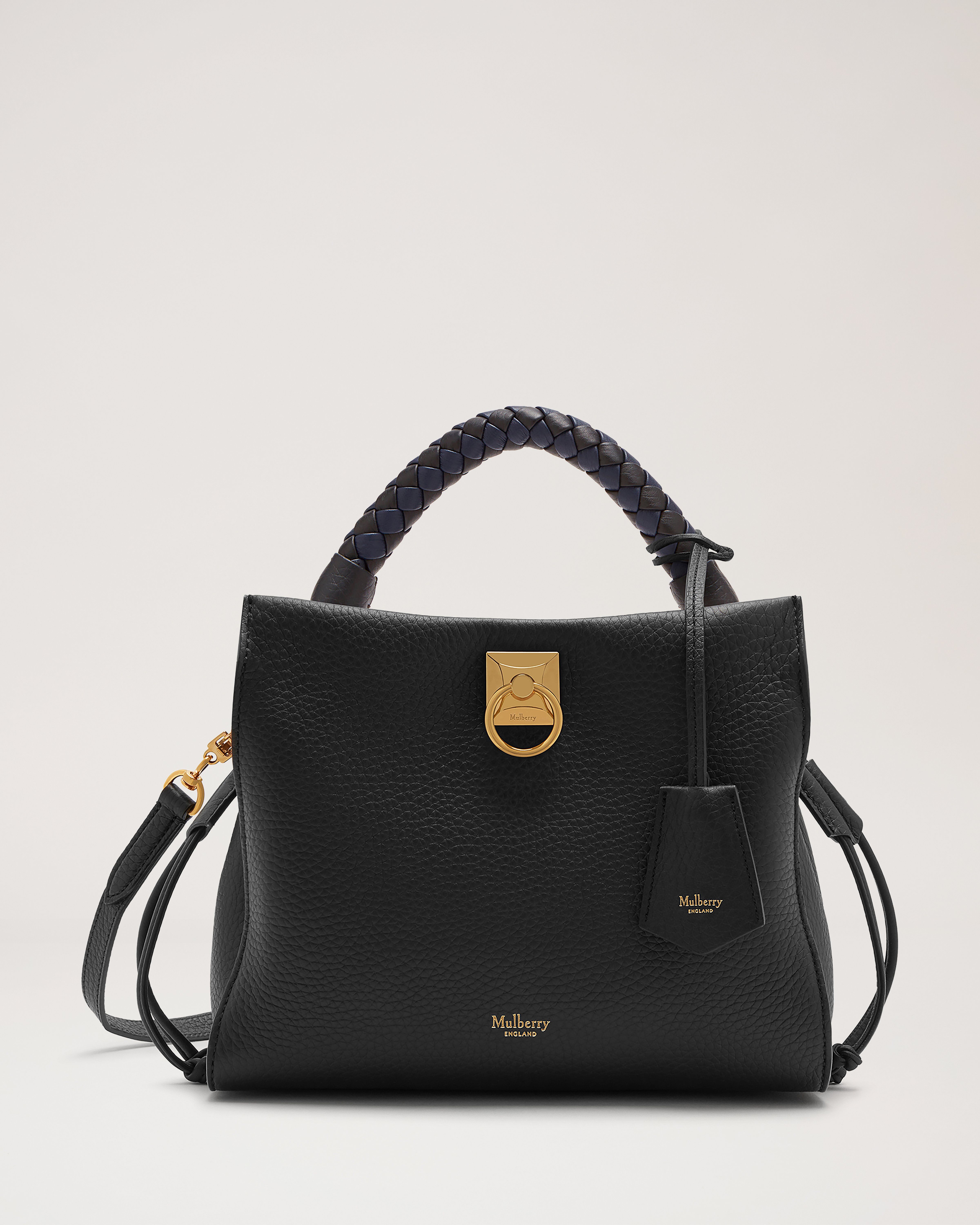 スモール アイリス | ブラック ヘビー グレイン レザー | Women | Mulberry