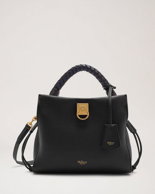 Mulberry | Small Iris | Black & Midnight Heavy Grain | Women