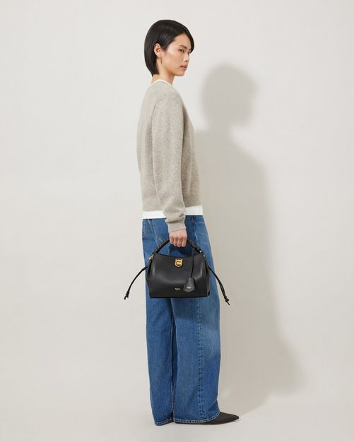 Mulberry | Small Iris | Black & Midnight Heavy Grain | Women