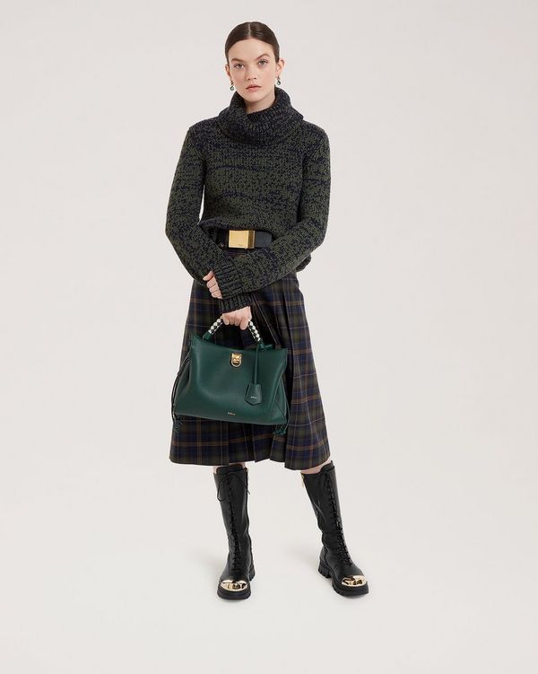 Mulberry | スモール アイリス | マルベリーグリーン-チョーク ヘビー