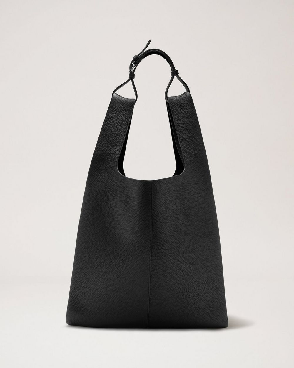 Oversized Portobello Tote | Black Heavy Grain | Women | Mulberry