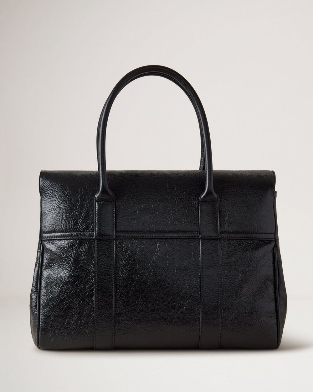 Bayswater | Black High Shine Calf Leather | Women | Mulberry