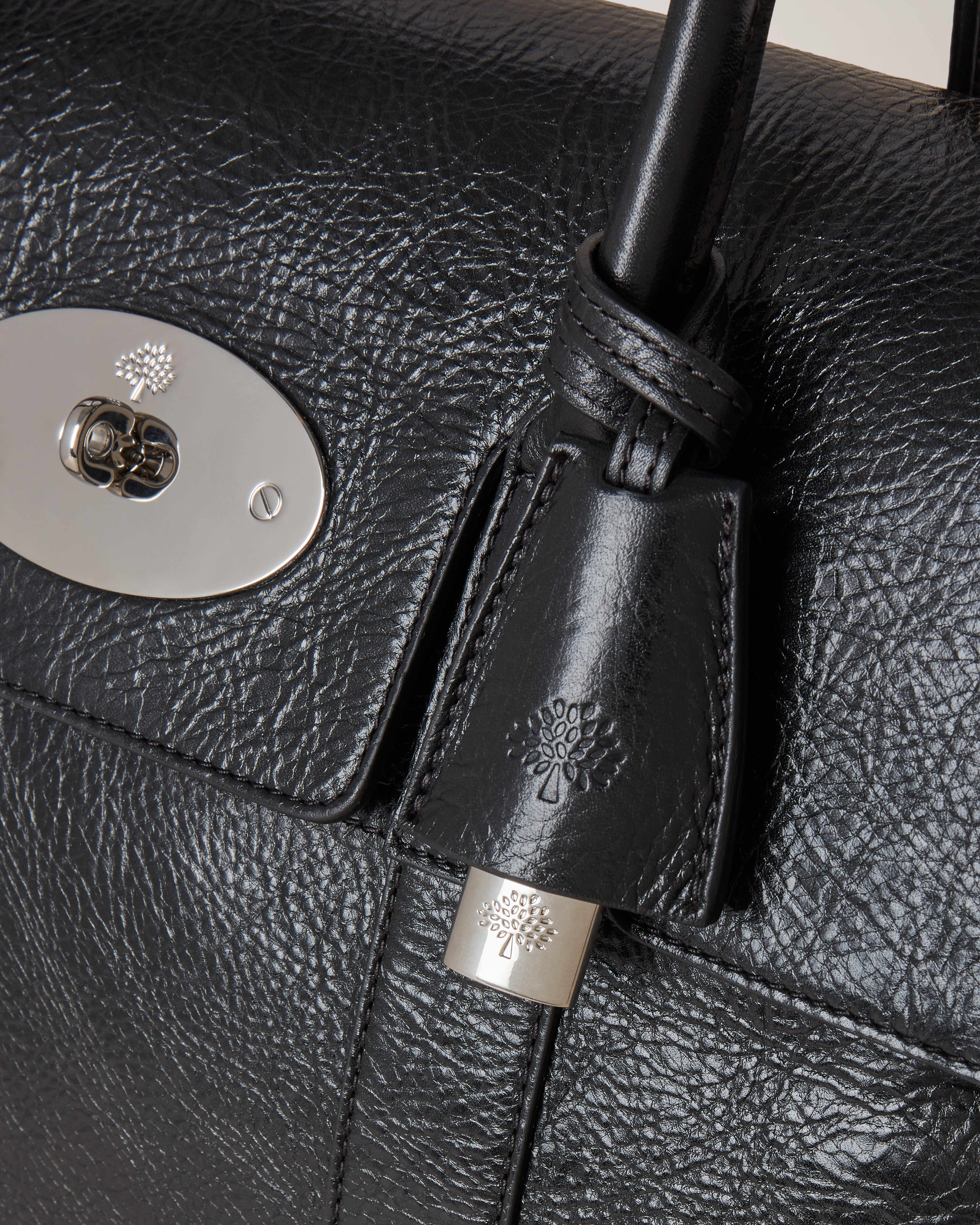 Bayswater | Black High Shine Calf Leather | Women | Mulberry