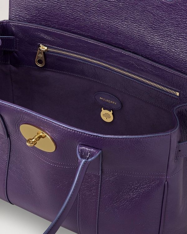 Mulberry | ベイズウォーター | アメジスト ハイシャインレザー | Women