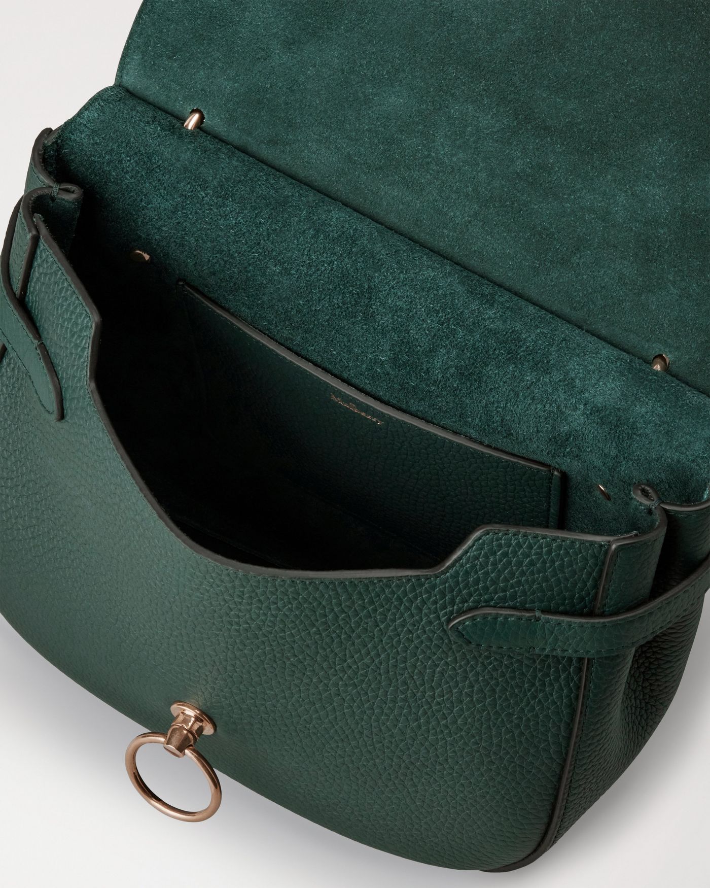 Soft Amberley Satchel | Mulberry Green Heavy Grain | Sustainable Icons ...