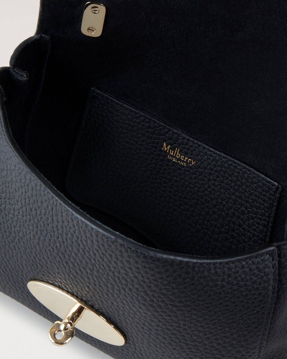 Top Handle Lily Black Heavy Grain Lily Mulberry