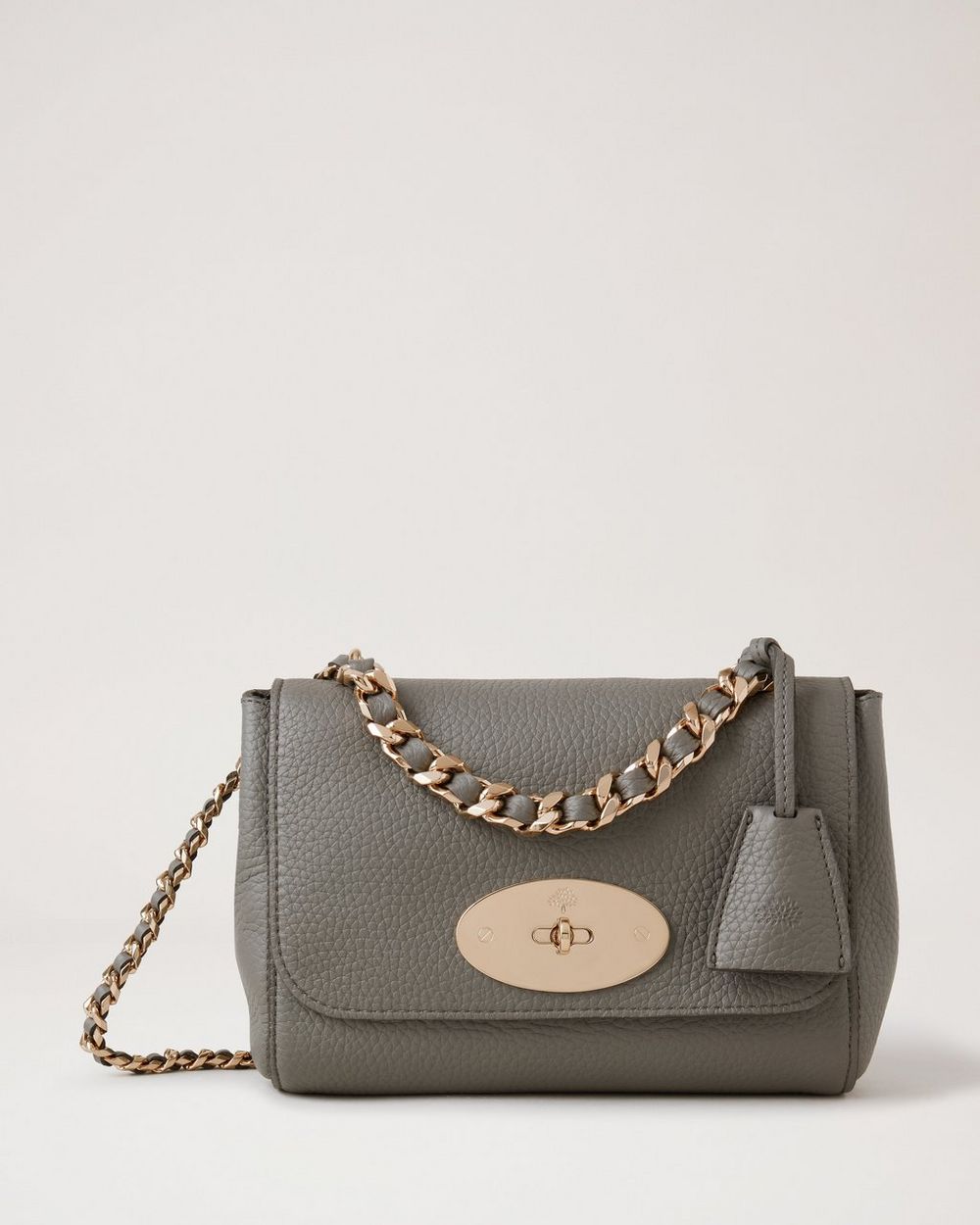 Mulberry Chain Strap Crossbody Bag in Brown