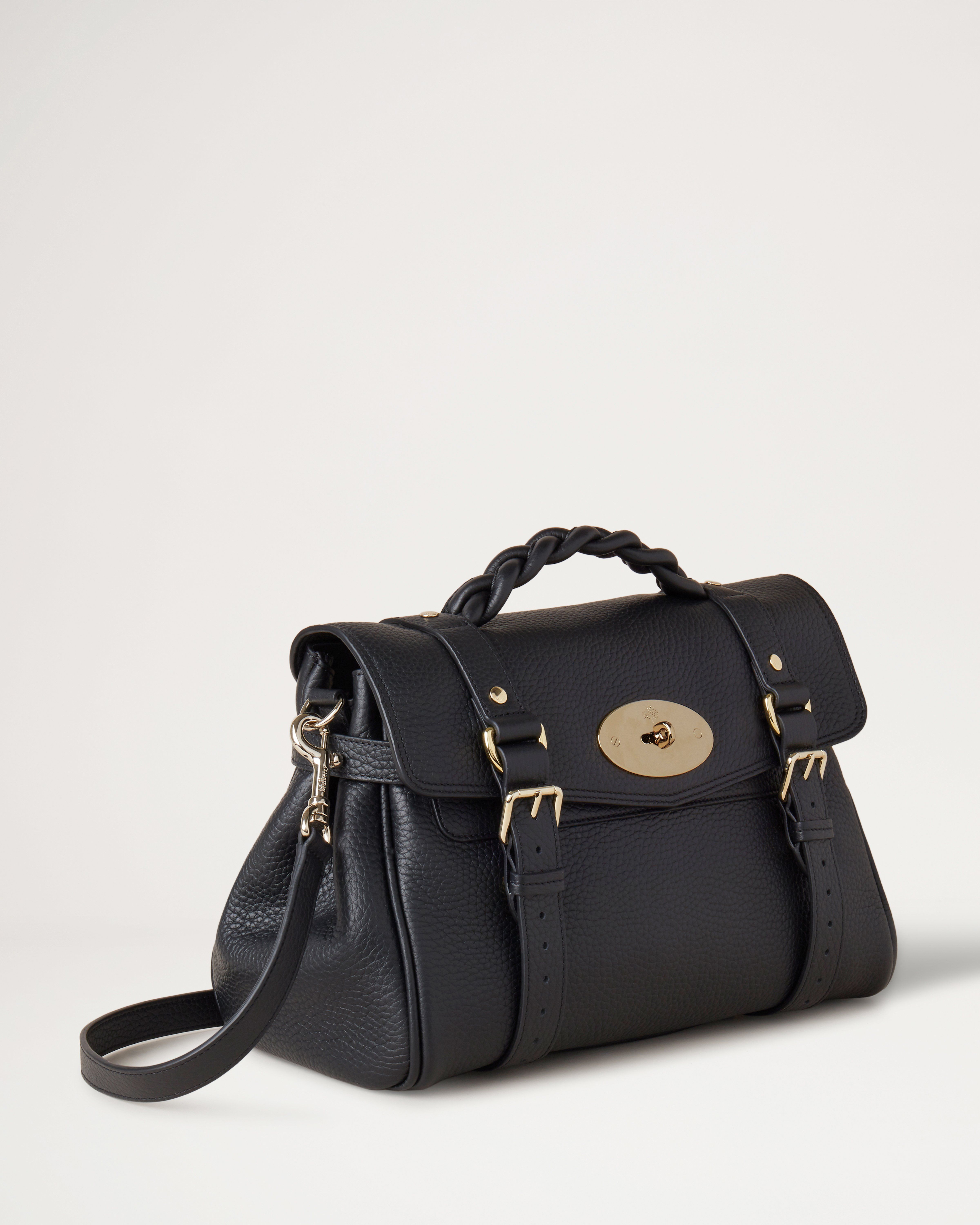 Alexa Black Heavy Grain Sustainable Icons Mulberry