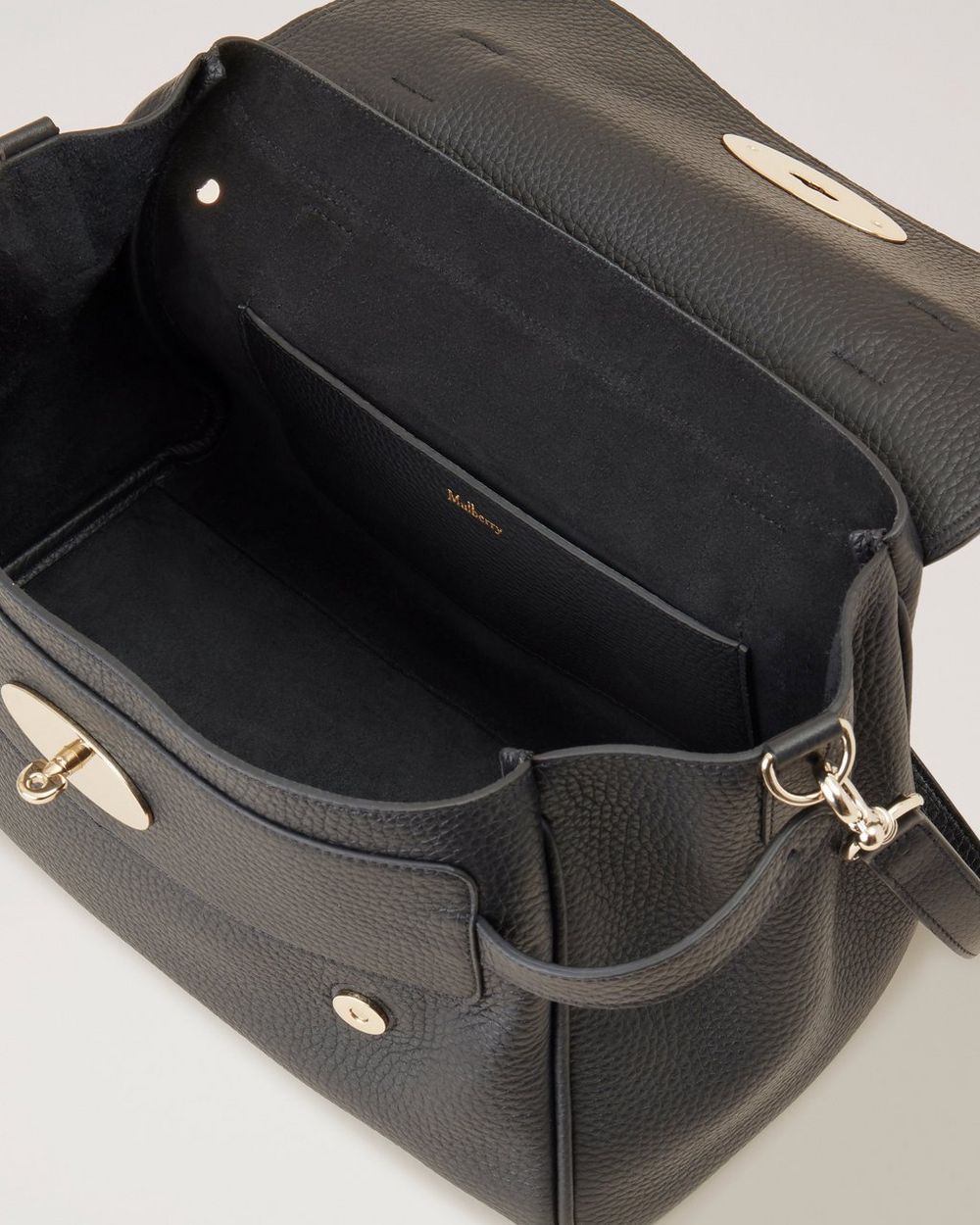 Alexa Black Heavy Grain Leather
