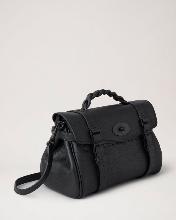 Mulberry black deals satchel bag