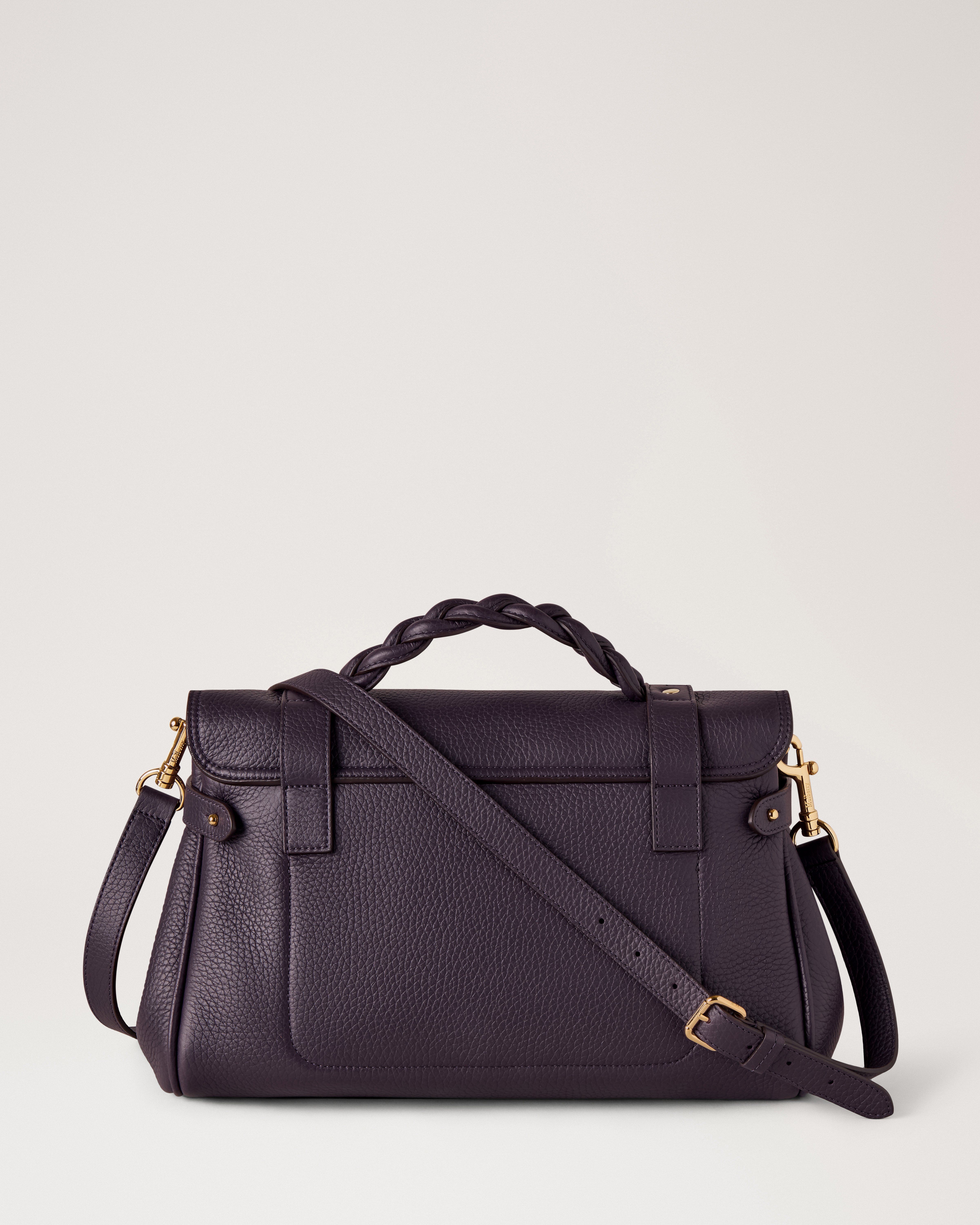 Mulberry | Alexa | Deep Aubergine Heavy Grain | Women