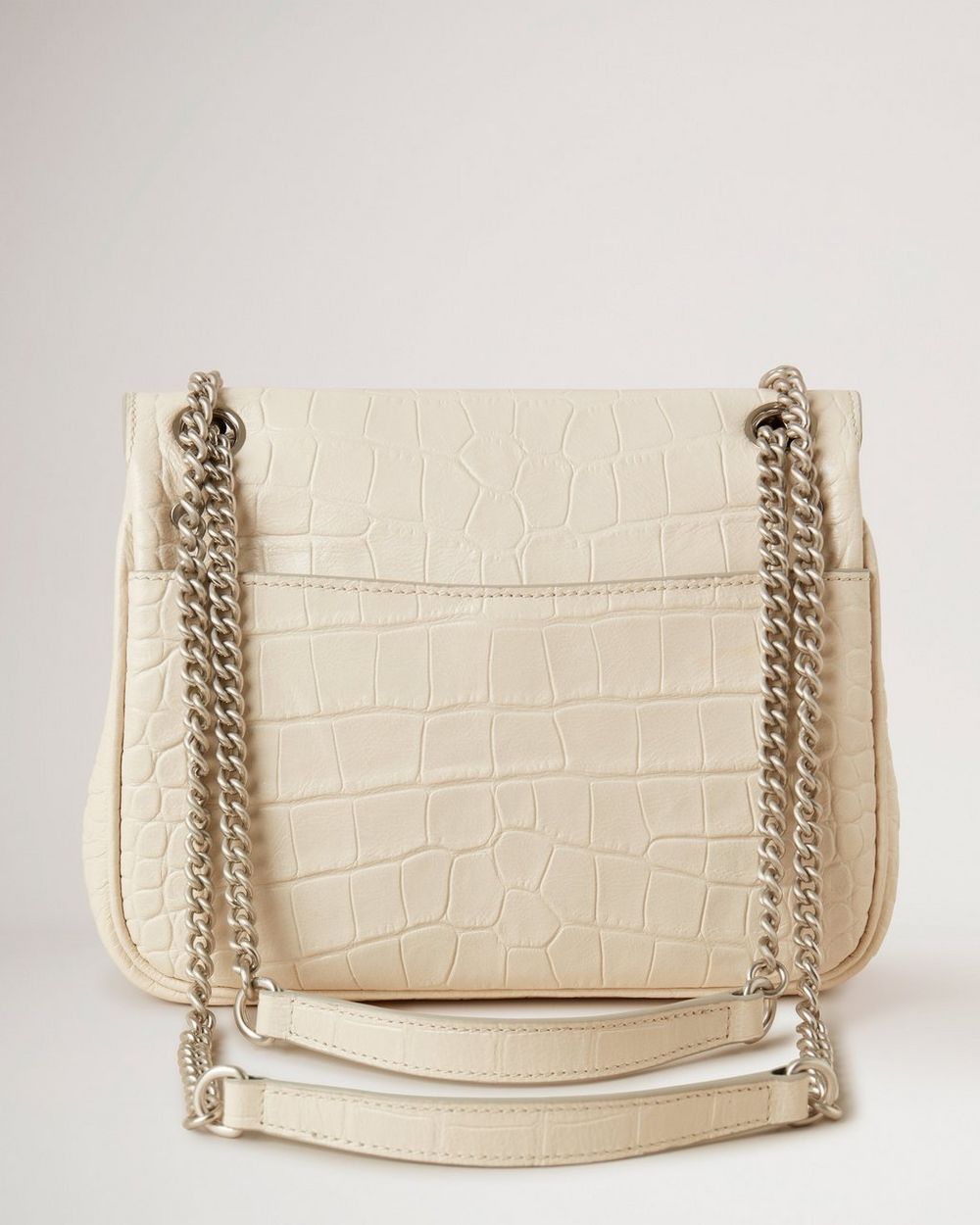 Small Darley Shoulder Bag Chalk Soft Printed Croc Darley Mulberry