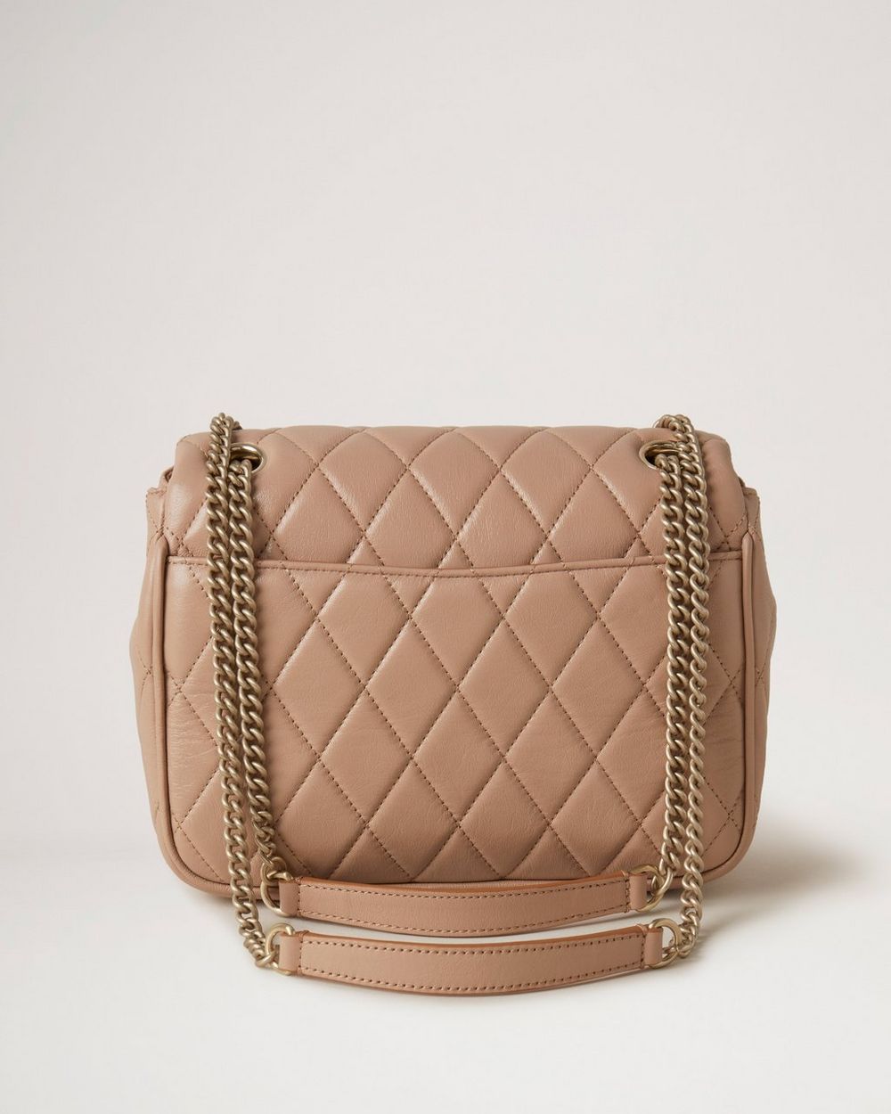 Small Darley Shoulder Bag Light Salmon Quilted Shiny Calf Darley