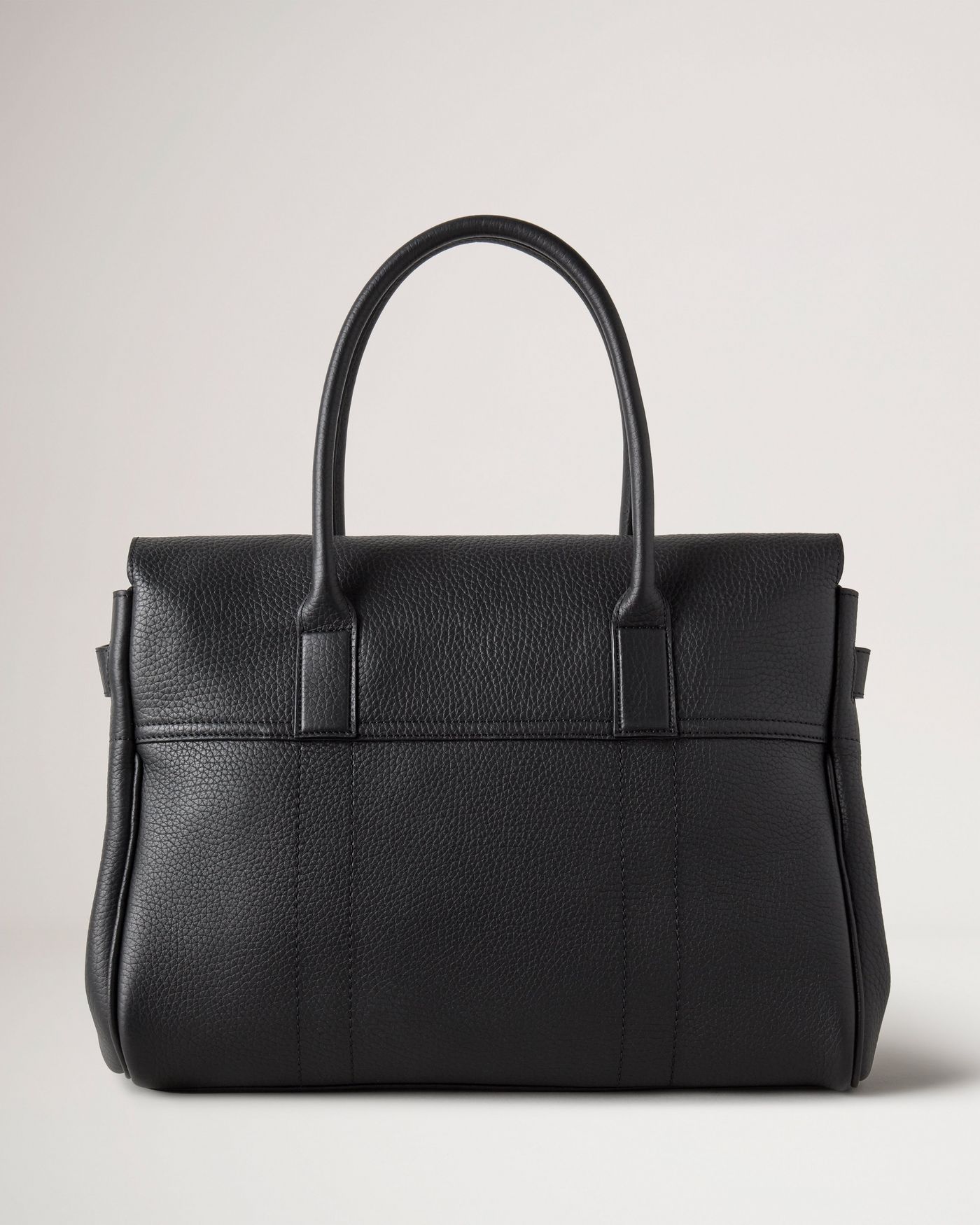 Bayswater | Black Heavy Grain Leather | Sustainable Icons | Mulberry