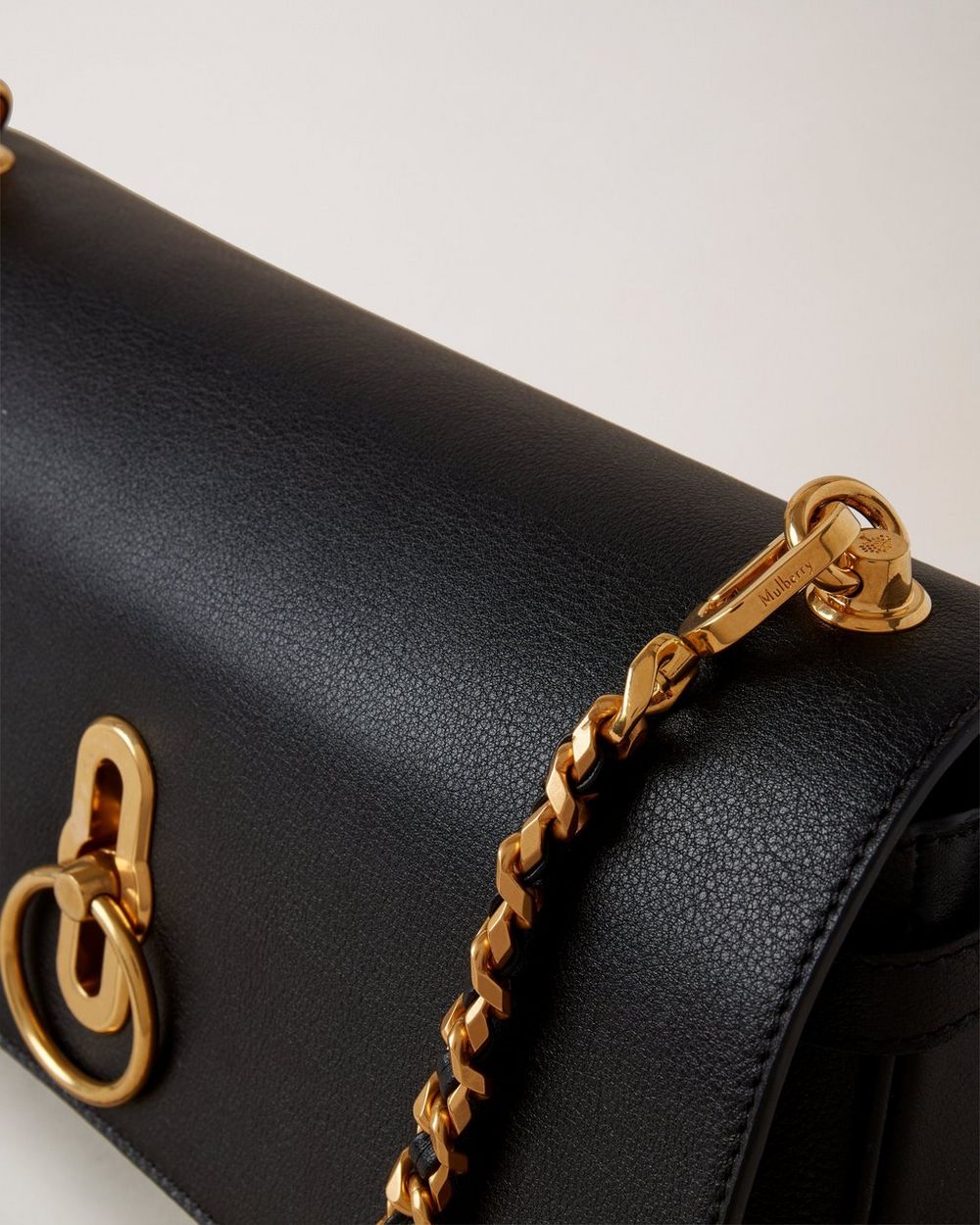 East West Amberley Black Silky Calf Amberley Mulberry