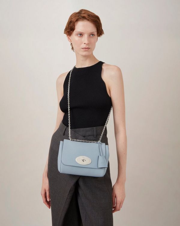 信頼への信頼 リリー | Mulberry | Women | ヘビーグレインレザー ポプリンブルー バッグ