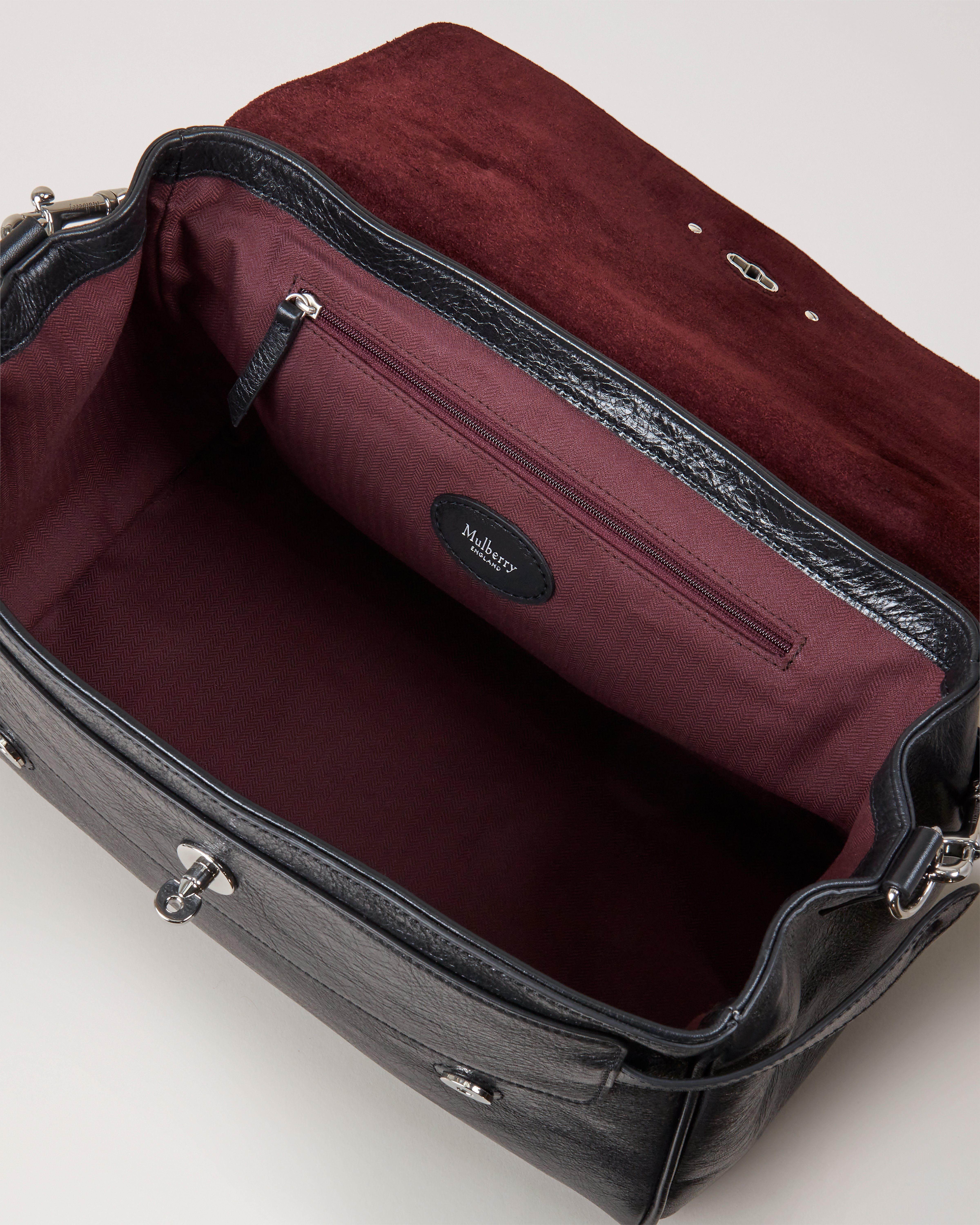 Mulberry | アレクサ | ブラック ハイシャインレザー | Women