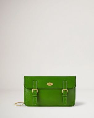 Mulberry x Alexa Chung - Little Guy | Tan & Black Velvet & Patent 