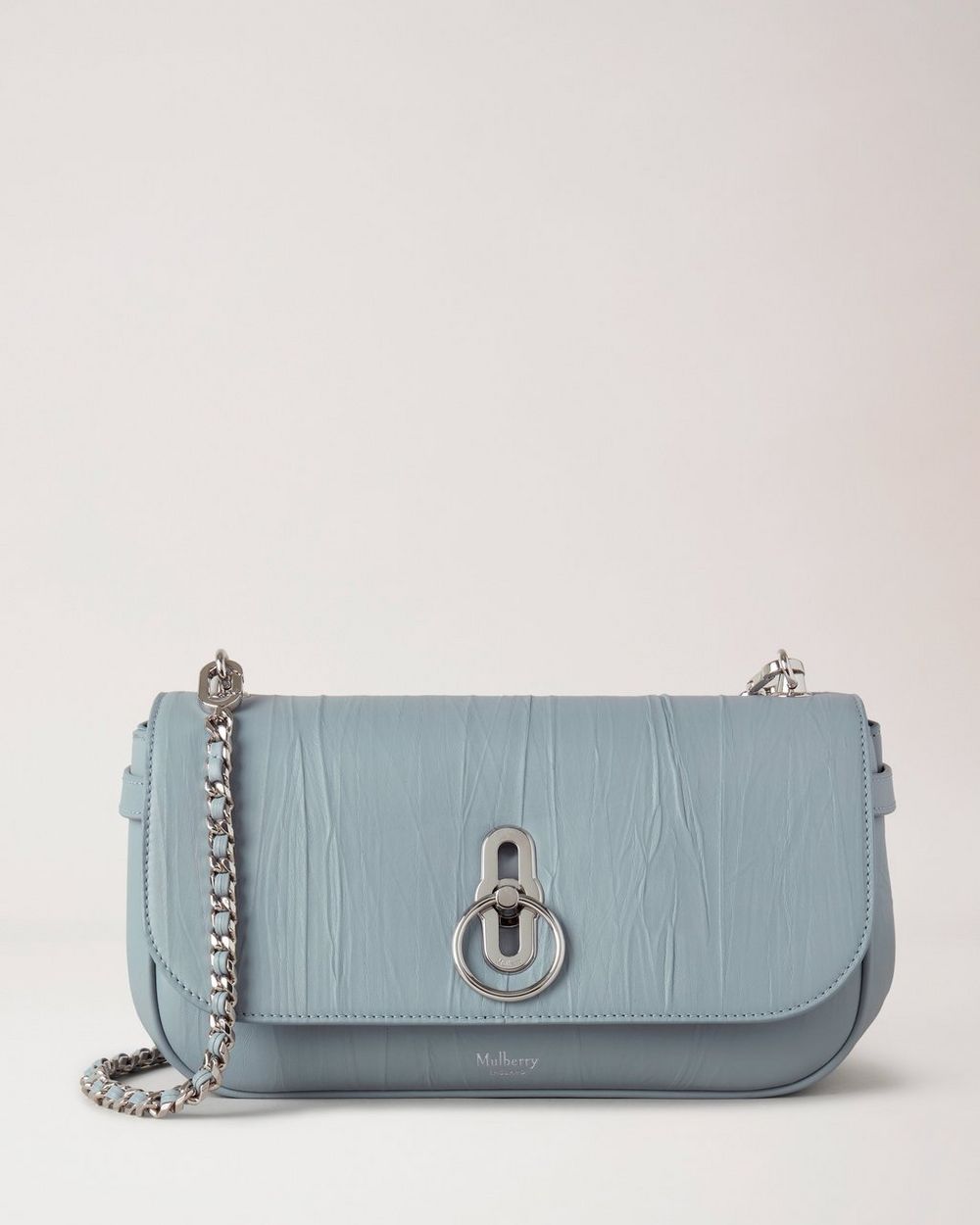 East West Amberley Cloud Crinkled Leather Women Mulberry